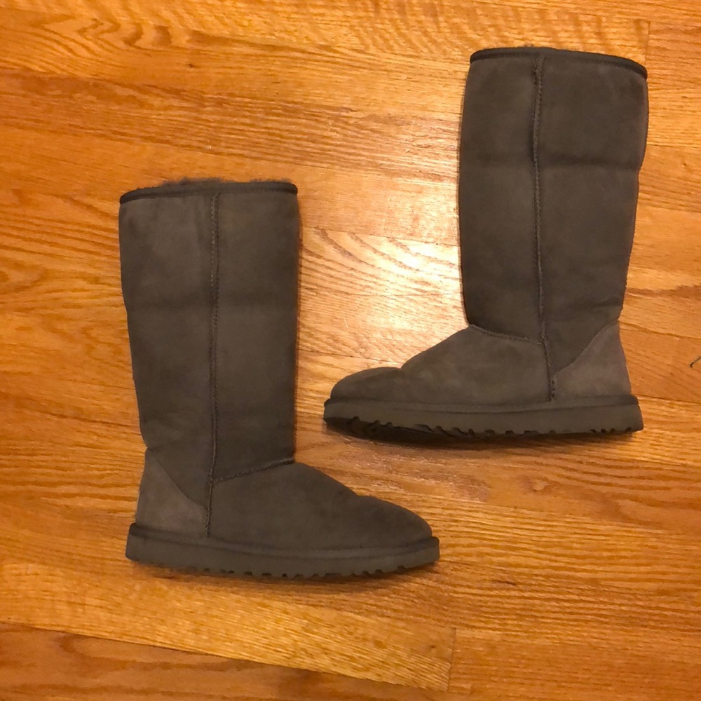 Grey tall UGGS